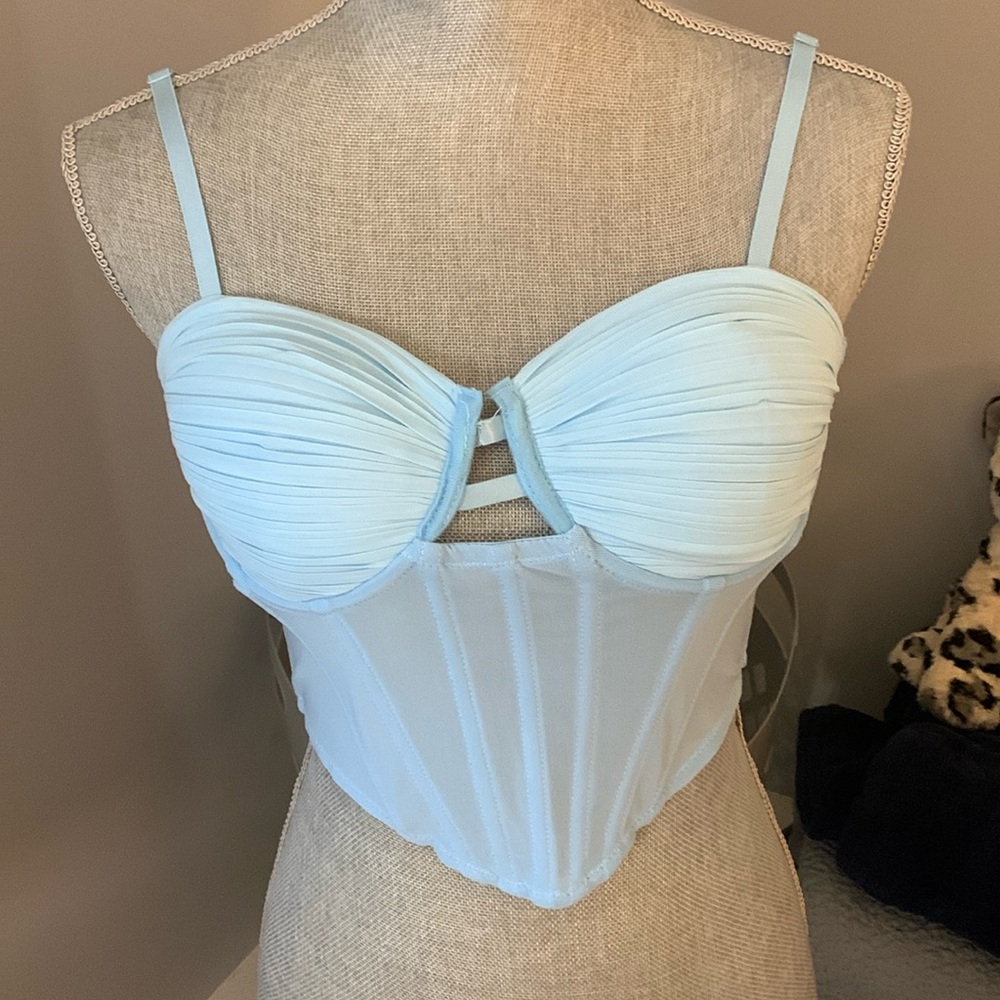 Brand new with tags. Light blue corset. Take most offers. Medium